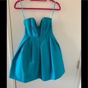 Jill Stuart Strapless Fit Flare Corset Dress